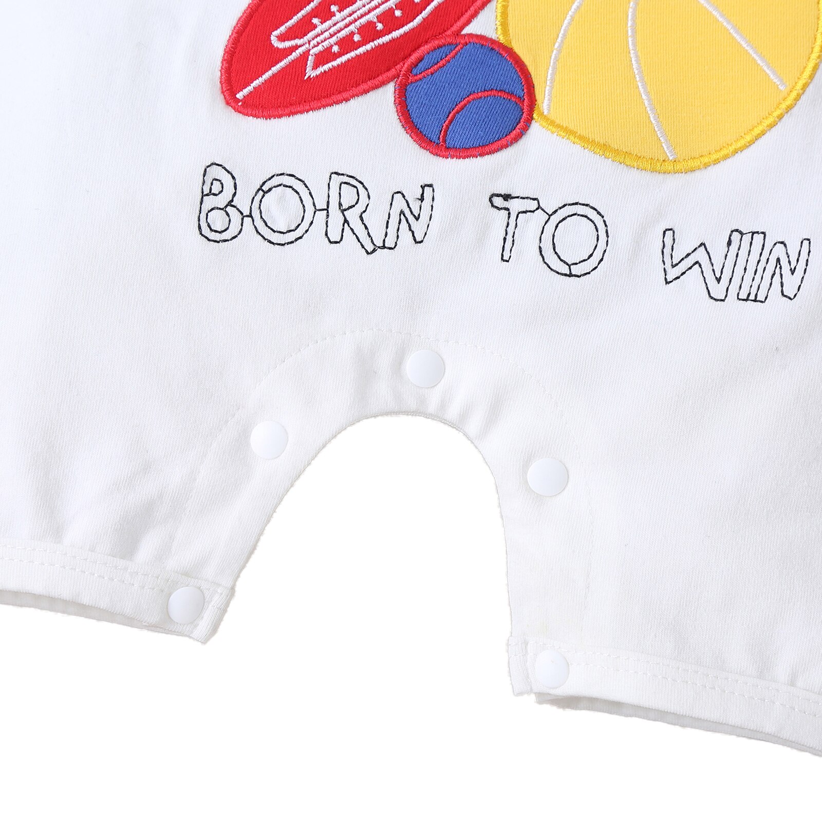 Peuter Baby Boy \ U2019s Romper Cartoon Bal Brief Printing Korte Mouw Casual Jumpsuit Zomer Kraag Korte Bodysuit