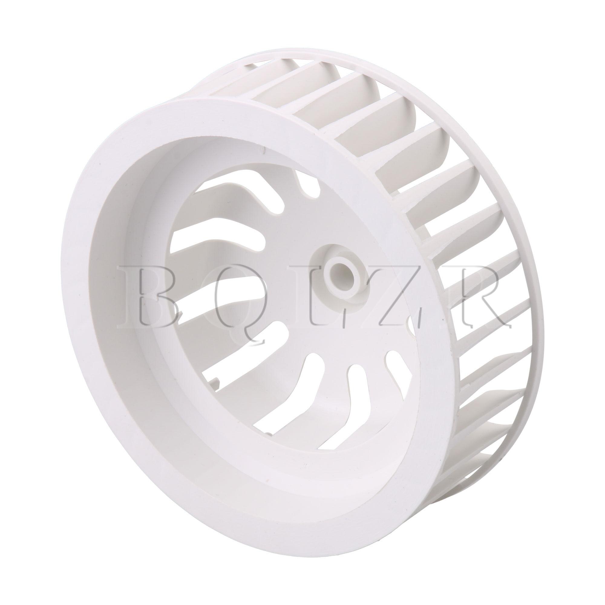 BQLZR Fan Wheel White Dia 4.92inch Blower Wheel for 30 Height Shaft Motor