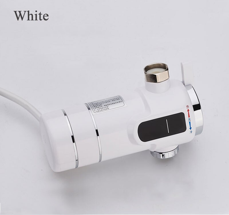 Adaptador de grifo calentador de desmontaje, conector eléctrico de agua, calefacción instantánea: Blanco