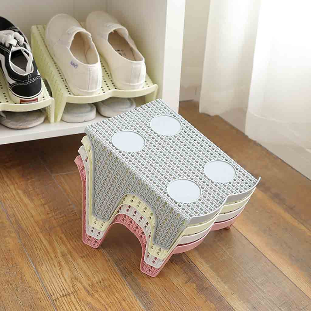 Shoe Slots Organizer Storage Stand Holder Double Layer Plastic Space Saver Holder Shoes Box Organizer Storage Tools