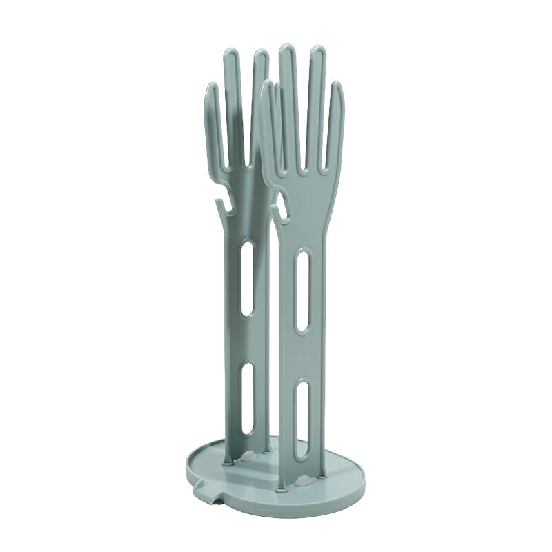 Estante de drenaje de secado, estante de goma para guantes de cocina, soporte para guantes, toalla, estante de almacenamiento de tela, organizador de cocina y baño: Amarillo claro