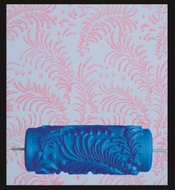 Pintura 3D para decoración de pared, rodillo de goma de 5 pulgadas, cabezal de cepillo sin herramientas de pintura, papel tapiz, máquina de pintura para habitación del hogar: 15