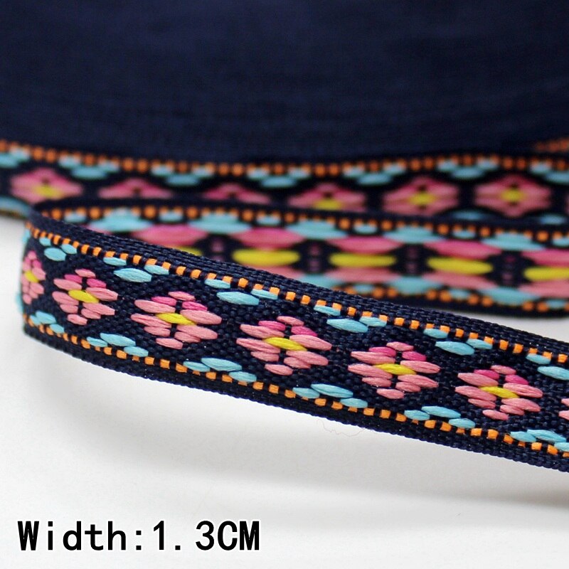 10yards/lot 10yards Ethnic Tape Jacquard Webbing Retro Customs Computer Embroidered Clothing Accessories polyester straps: 2