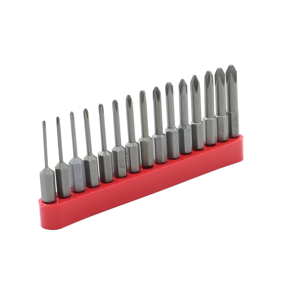12pcs/15pcs 50mm 75mm 100mm 150mm Phillips screwdriver bit S2 alloy steel with magnetic screwdriver bit PH0 PH1 PH2