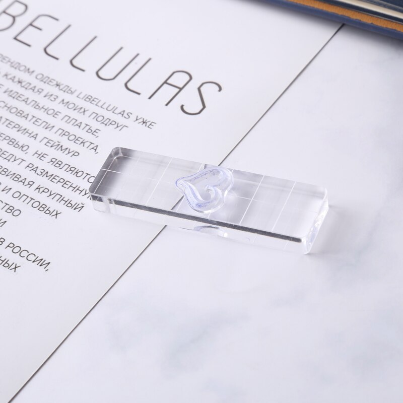 9 Sizes Transparent Acrylic Clear Stamp Block Pad For Stamping DIY Scrapbooking Card Making Handmade Tool