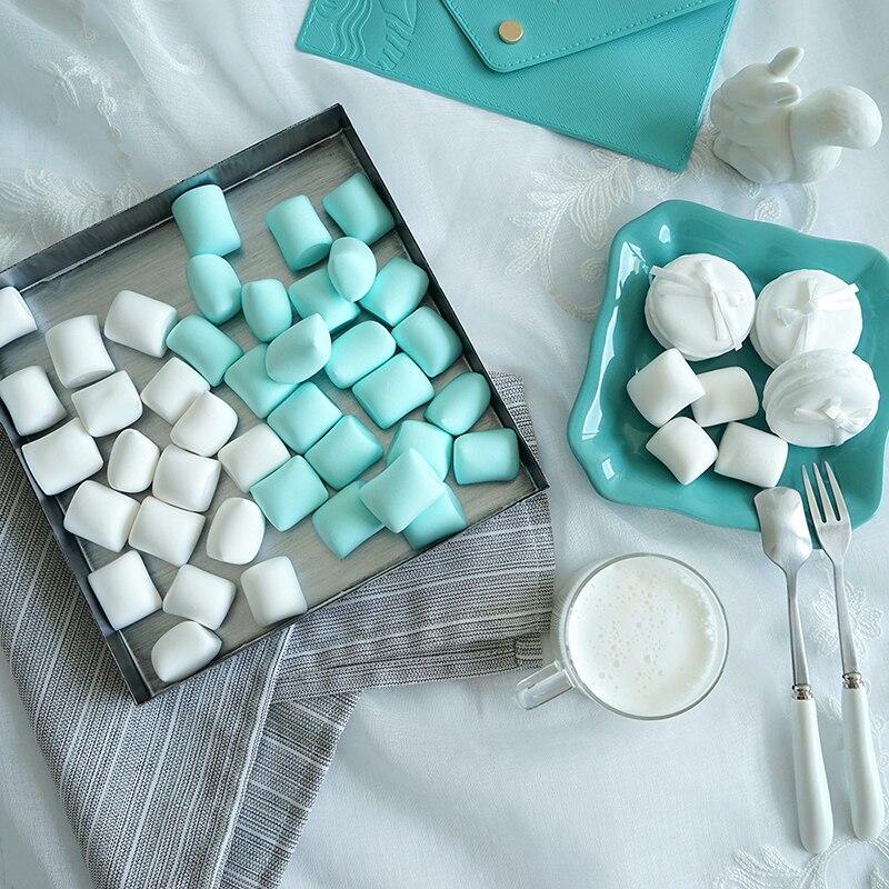 Simuleret marshmallow sød fotografering baggrund rekvisitter simulation slik hjem softcover