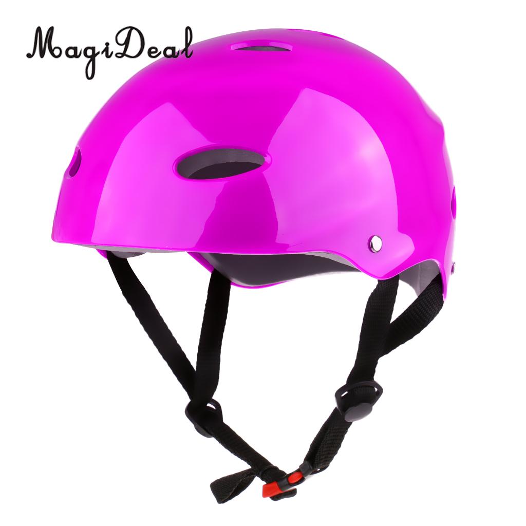 MagiDeal CE Approvato Acqua Sicurezza e prevenzione nello sport Casco Wakeboard Kayak Canoa Barca Deriva Surf Skateboard di Protezione In Bicicletta Cappello di S M L: M Purple