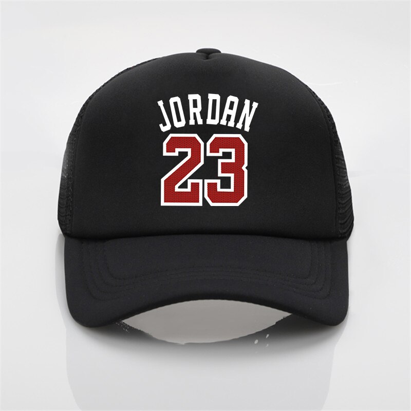 De Jordan 23 impreso de gorras de béisbol de los hombres las mujeres verano gorro de malla de camionero ajustable snapback sombreros: 7