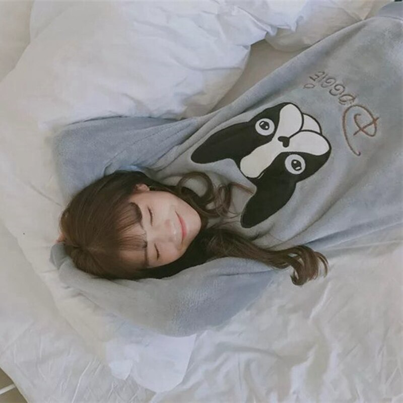 2- delige fluwelen pyjamaset, huispak, hondennachtkleding, dameslingerie, winter, warme pyjama, herfst, dier, vrouwelijk