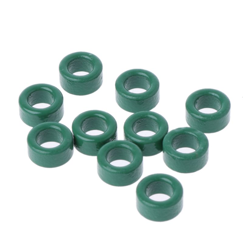 10Pc Transformator Ferriet Ring Spoel Coil Groene Iron Ringkern Ferrietkern