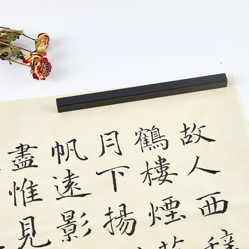 Simple Metal Paperweight 22.5cm Portable ABS Paperweight Beginner Stable Paper Weight Chinese Calligraphy Rice Paper Pressing