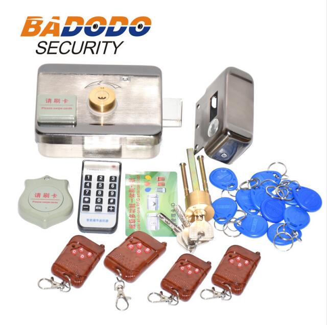 Elektronische RFID Tor Schloss/Clever Türöffner sperren Magnetischen Induktion Tür Eintrag Zugriff Kontrolle System y 15 Schild Fernbedienung Kontrolle: Bausatz7