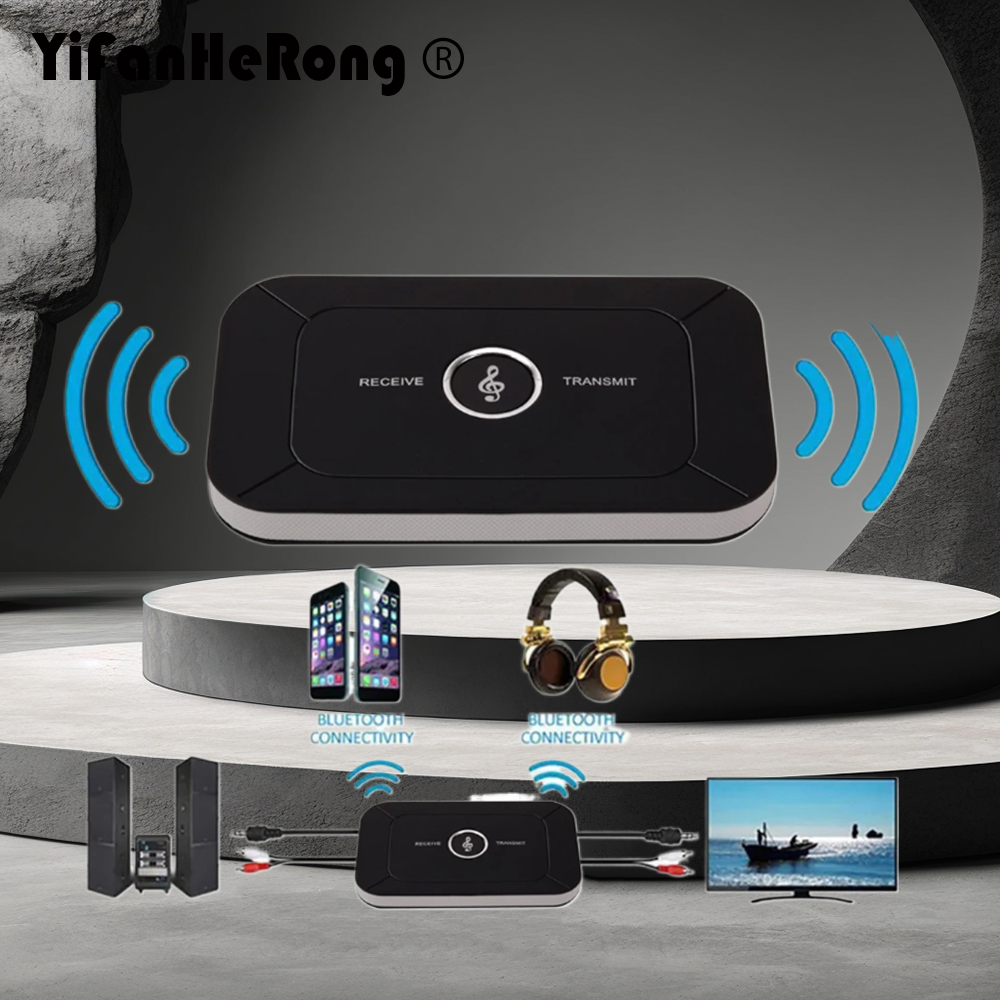 Trasmettitore Ricevitore Wireless B6 Adattatore audio 5.0 compatibile con Bluetooth 3.5mm 3.5 AUX Ricevitore musicale Lettore mittente per PC TV
