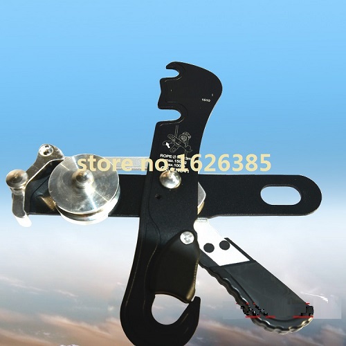 Anti panic device STOP Descent control device CE for outdoor rock climbing rope ice belt lifting sling hook: 1007-0006