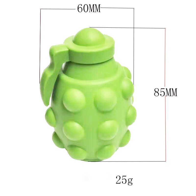 3D Grenade Model Decompression Ball Pop It Balls Fidget Toys Push Bubbles Vent Anti-Stress Relieve Squeeze Kids Toy