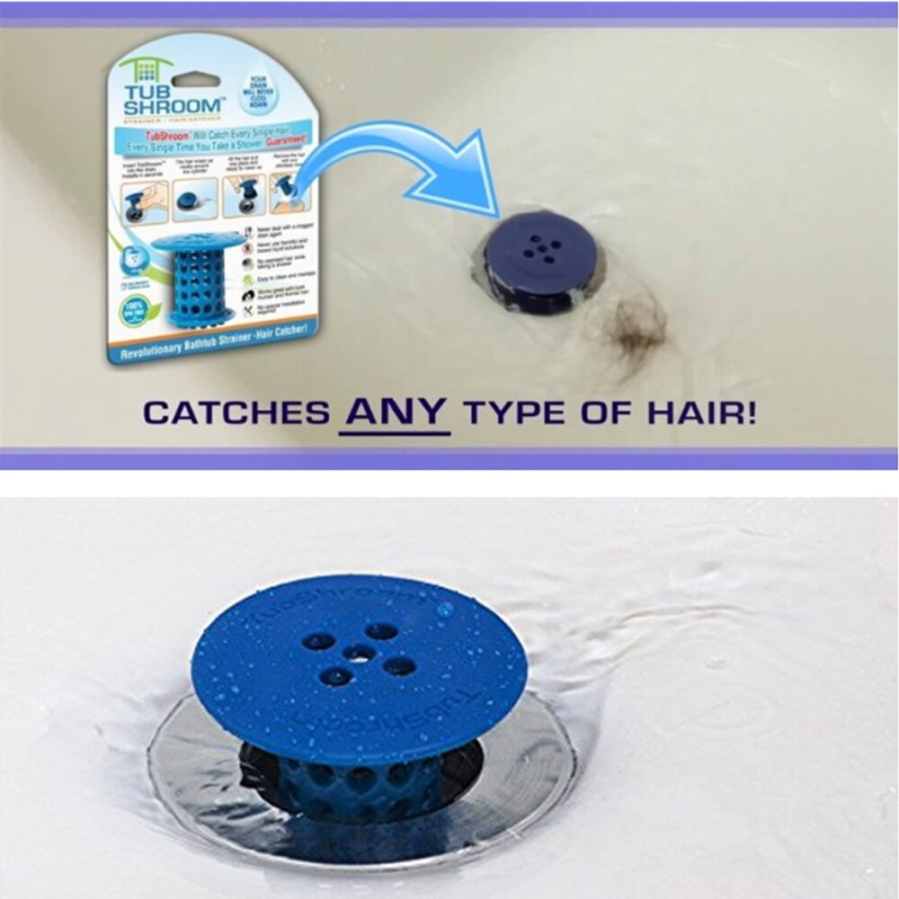 Afløbsbeskytter hårfanger badeværelse afløb hårfanger badeprop stik synke filter filter kloak skraber enhed brusebad hår
