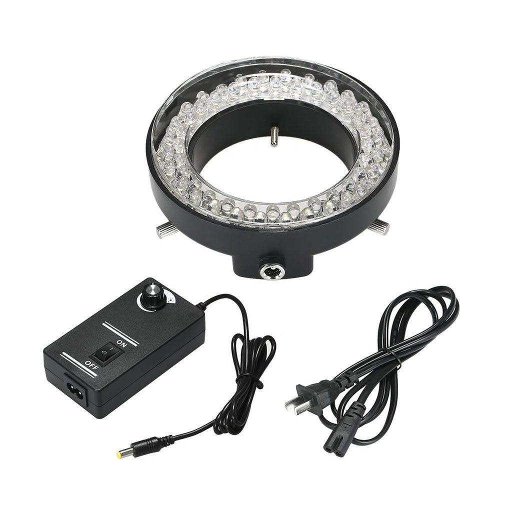 Verstelbare 56 Led Ring Light Illuminator Lamp Voor Industrie Stereo Microscoop Camera Vergrootglas Ac 90V-240V adapter