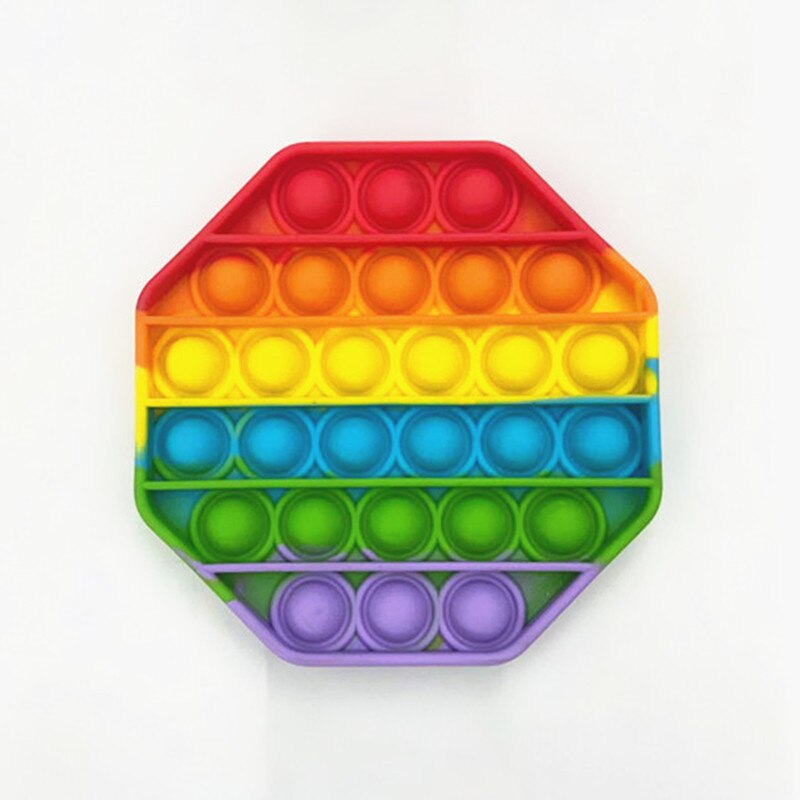 Regenbogen kinder Puzzle Mathematik Logic Silikon Spielzeug Master Eltern Kind Interaktive Brettspiel Dekompression Anti-Angst Spielzeug: C Rainbow color