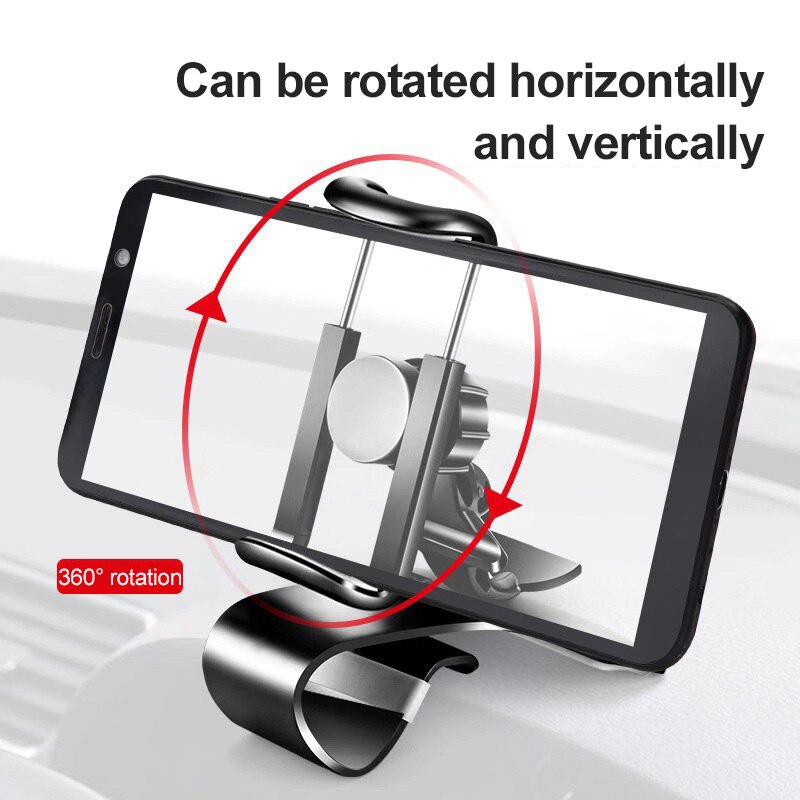 Car Phone Holder Universal Cell Phone GPS Car Dashboard Mount Phone Holder Stand Hud Clip On Cradle Phone Bracket For Xiaomi