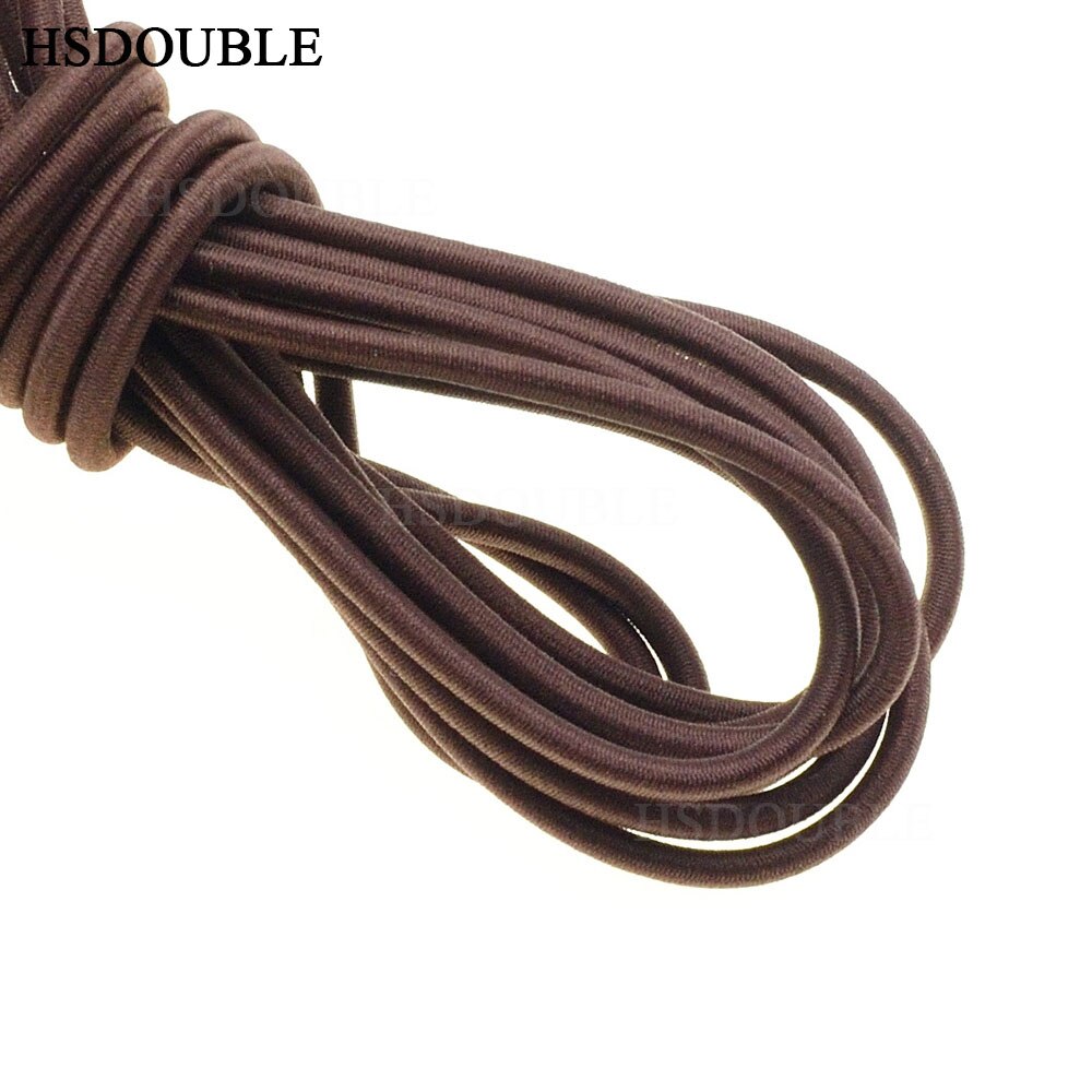 10 yards/pack Kleurrijke Diameter 3mm Elastisch Touw Bungee Shock Cord Stretch String voor DIY Sieraden Maken Outdoor backage: Brown