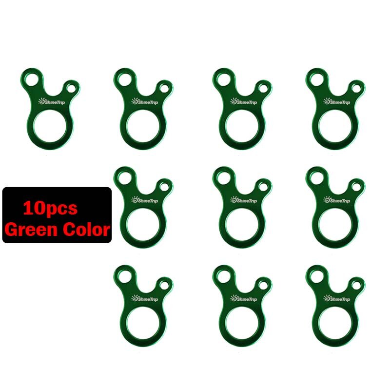 10 Stuks Tent Wind Touw Knoop Gesp 3-Gat Anti-Slip Outdoor Camping Wandelen Tent Cord Touw Aanscherping haak Touw Knoop Gespen