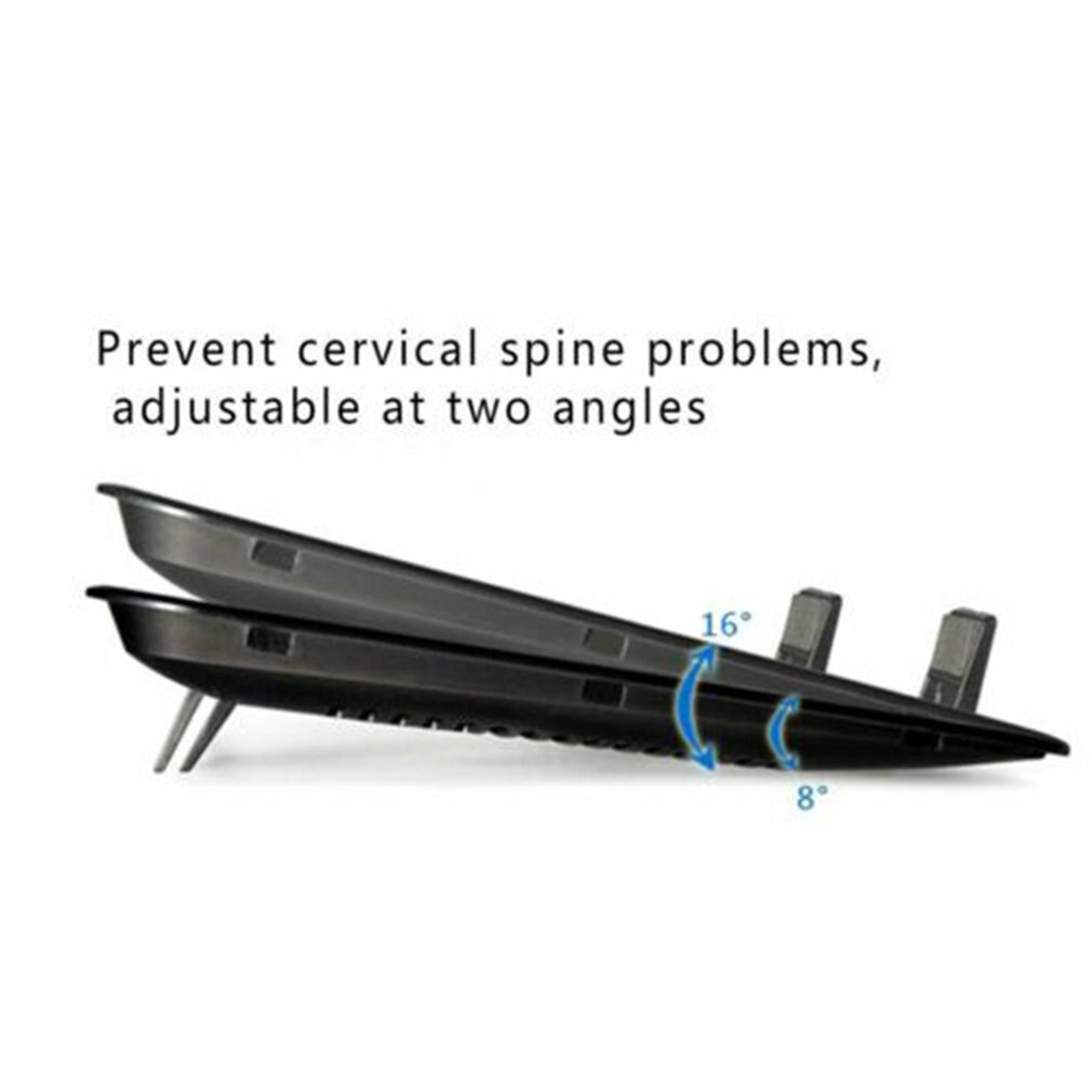 Notebook Cooler Cooling Fan Computer Notebook Bracket Cooling Base Abs Engineering Material + Metal Mesh