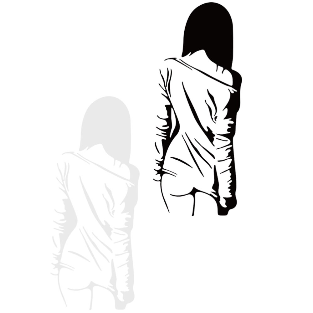 Shadow Figure Sticker 2Pcs Shadow Sticker Decorative Car Stickers Reflec... – Vicedeal