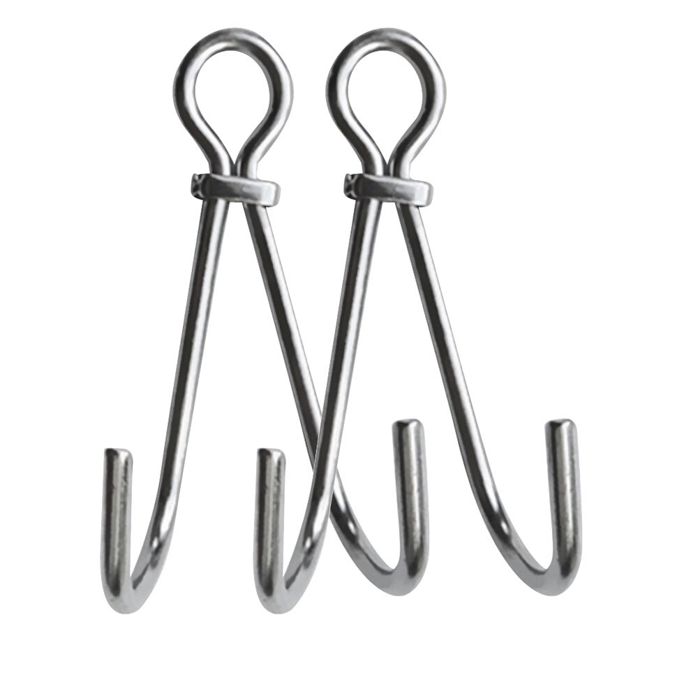 13.5cm Scuba Dive Reef doppio gancio attrezzatura di sicurezza deriva corrente gancio per immersione Kayak canoa attrezzatura Hardware accessorio: 2 PC