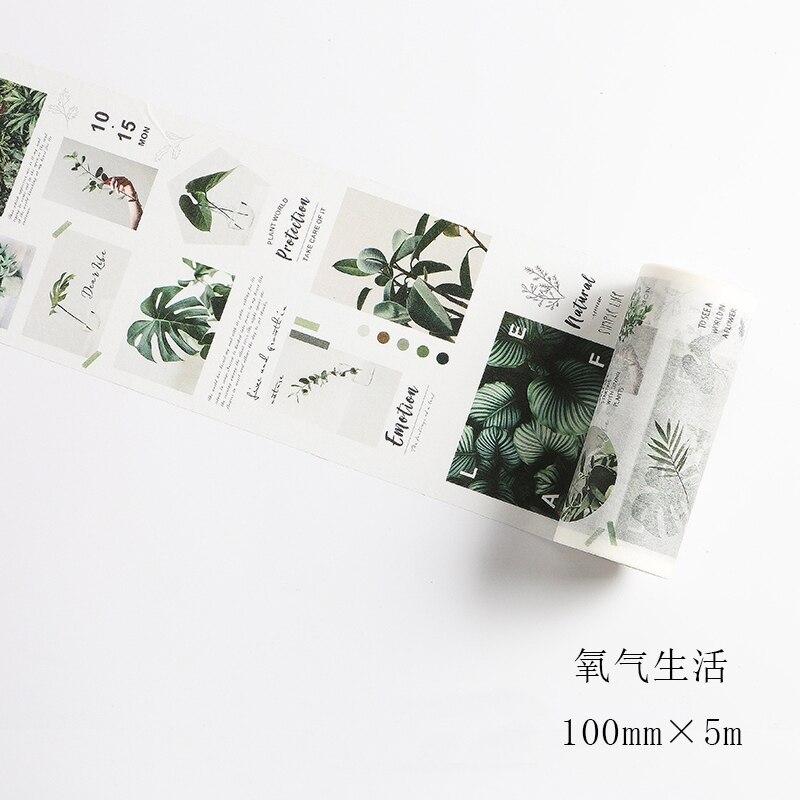 Digital kalender postkort rejser washi tape selvklæbende malertape gør-det-selv scrapbog sticker etiket japansk