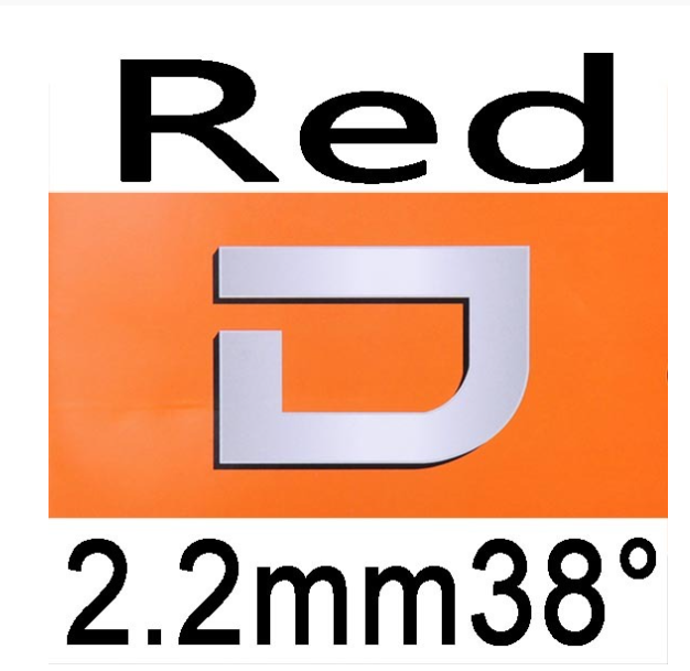 Dianchi-Goma de tenis de mesa versión D, tuneado de fábrica, con esponja como NEO nacional hurricane 3: Red H38 2.2mm