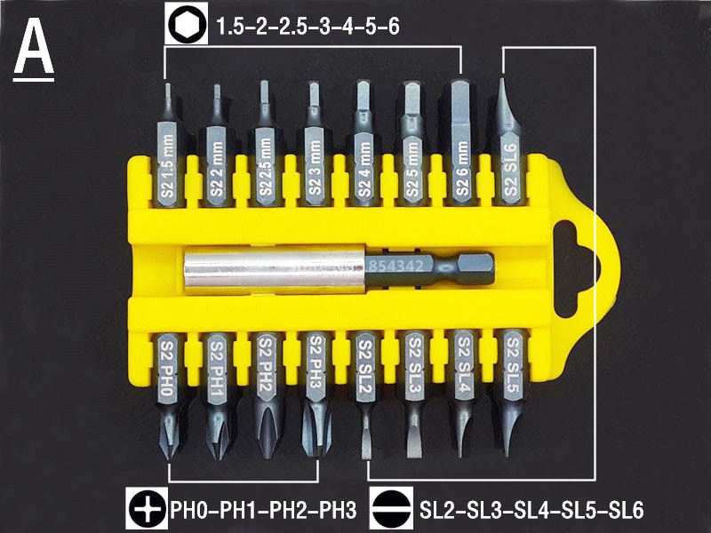 17pcs Security Tamper Proof Torx Hex Star Bit Set Magnetic Holder Screwdriver Bits Torx Hex Star Tamper Proof Screwdrivers Bit