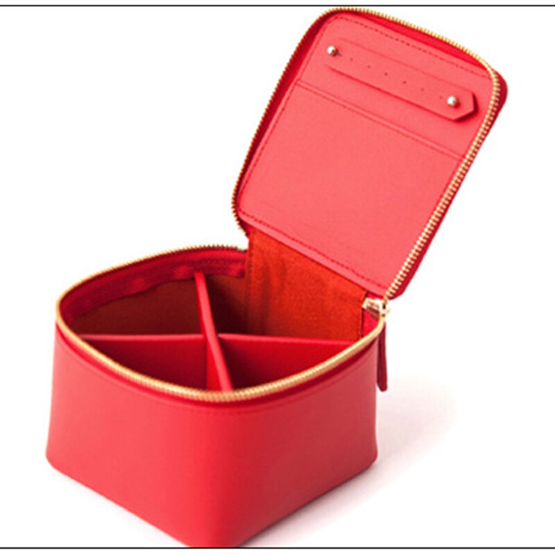 1set DIY leather craft Cosmetic bag sewing pattern Acrylic template 10*10*7cm