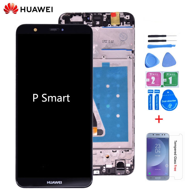 Oryginalny dla Huawei P inteligentny wyświetlacz LCD ekran dotykowy Digitizer zgromadzenie dla Huawei ciesz 7S LCD z ramką Figa LA1 LX1 L21 L22