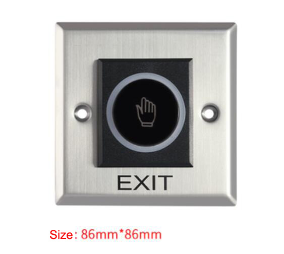 Door Exit Push Button Release Switch Opener For Door Access Control System Entry Open door no touch: Blue