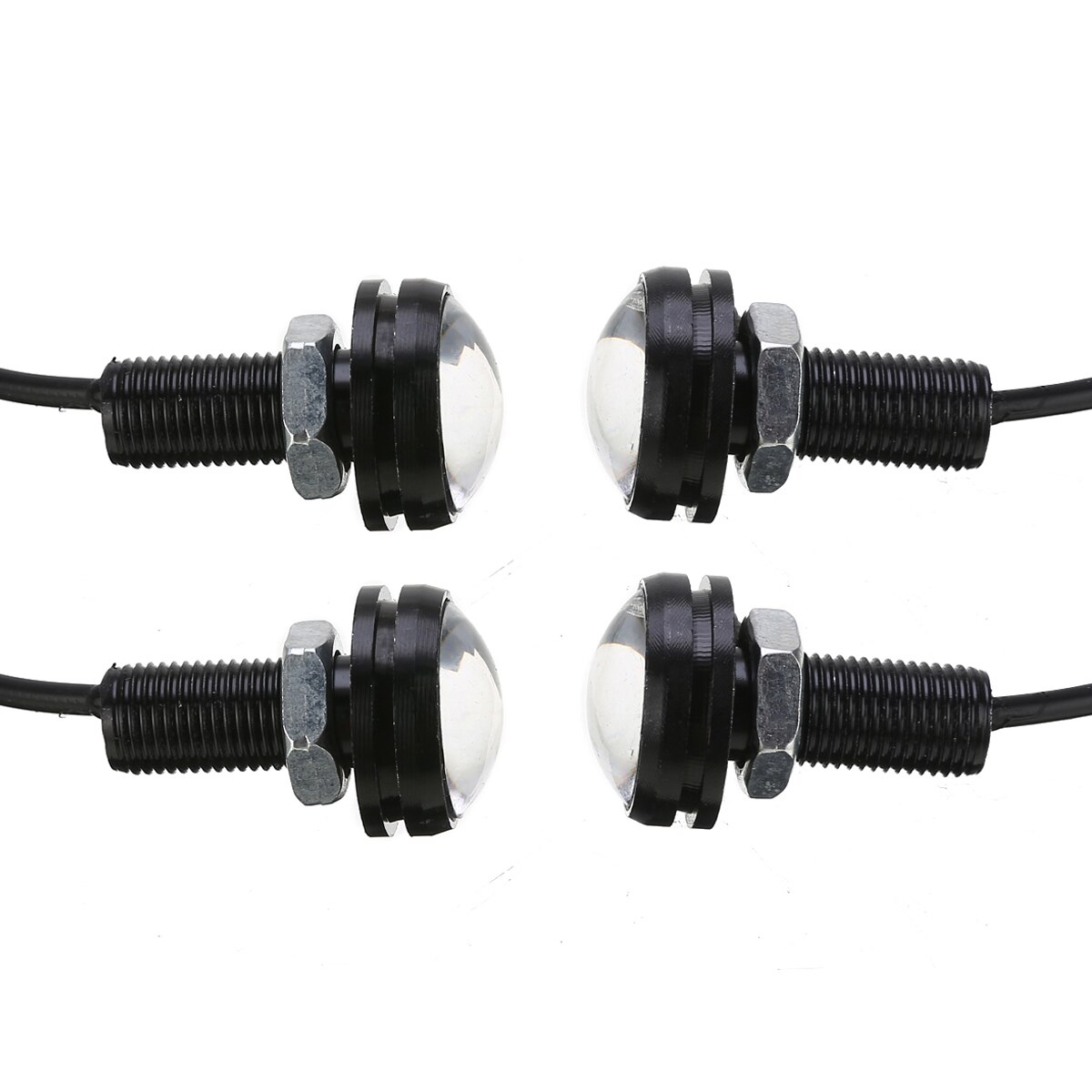 4pcs 12V 3W Blue LED Boat Light Waterproof Outrigger Spreader Transom Underwater Fish Signal Lamp For Marine Boat Lights