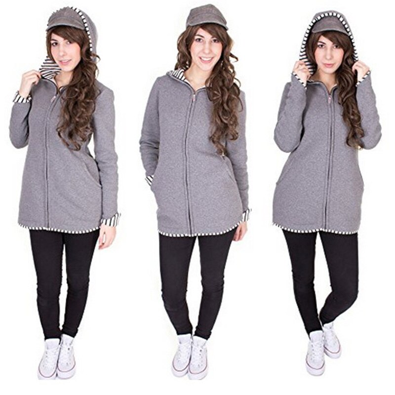 Keelorn manteaux de maternité veste d'hiver pour femmes enceintes vêtements de plein air à manches longues solide apporter enfants tenues vêtements vestes