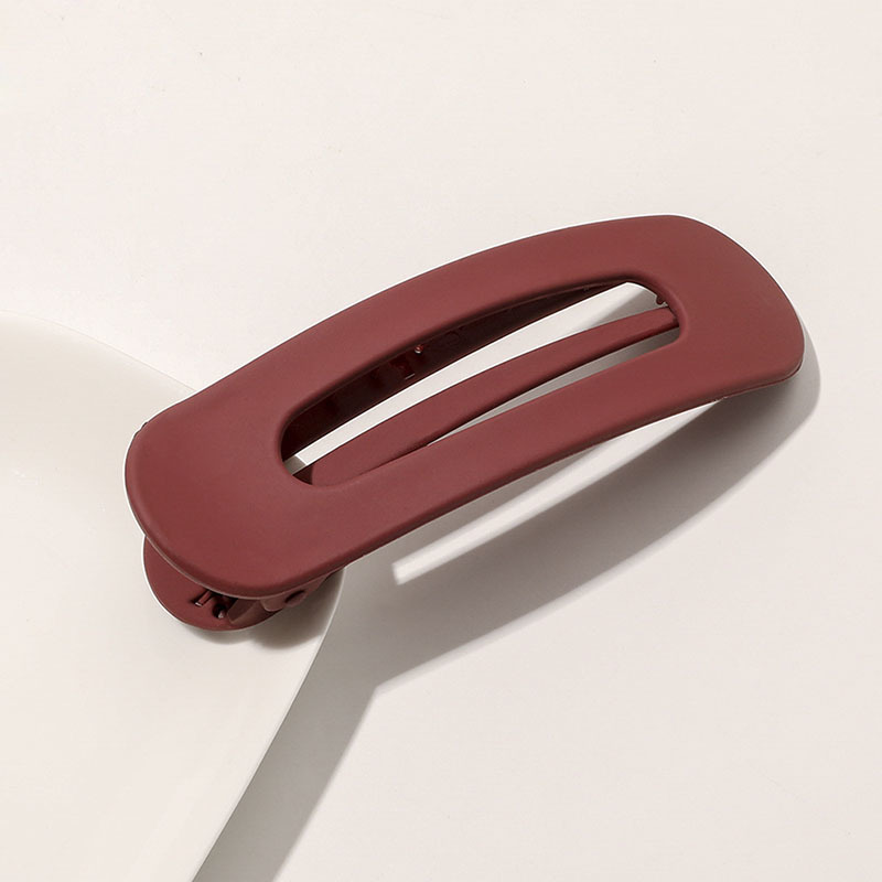 Koreaanse Frosted Grote Haarspeldjes Voor Vrouwen Meisje Haaraccessoires Mode Kleur Effen Acryl Haarspelden Getande Antislip BB Barrette: YELLOW