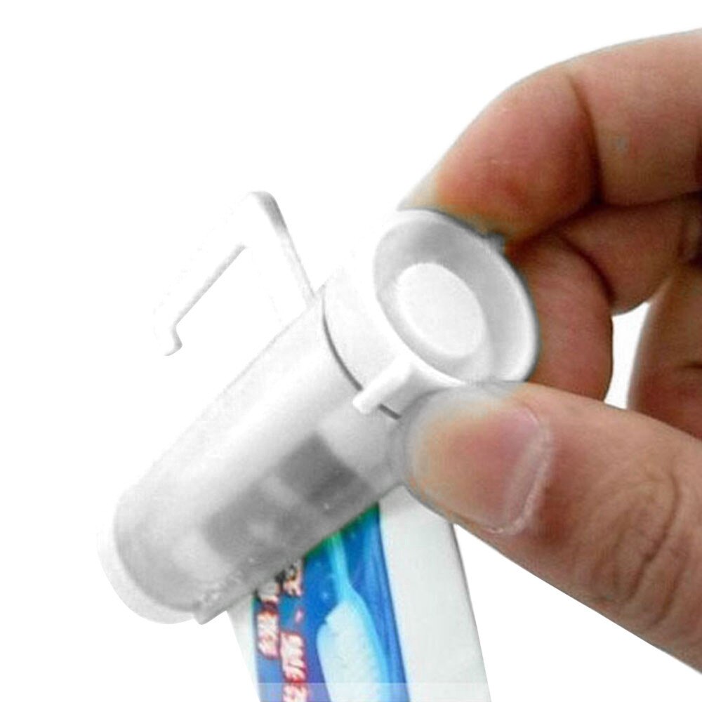 Rolling Squeezer Toothpaste Dispenser Tube Suction Cup Hanger For Bathroom Mar04