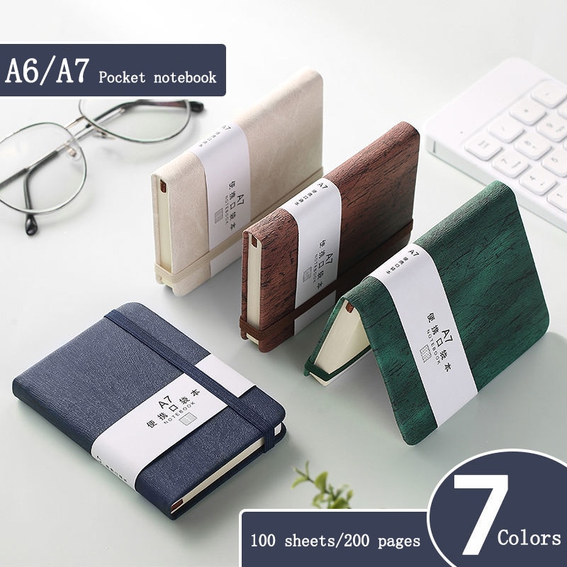 A6/A7 Pocket Notebook Portable diary Notepad Journals notebook agenda 2022 planner записная книжка office school supplies