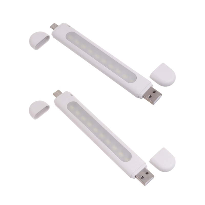 Kleines USB-LED-Licht mit 10 LED-Perlen, Mini-Nachtlampe, Micro-USB- oder Typ-C-Schnittstellen für Powerbanks und Laptops