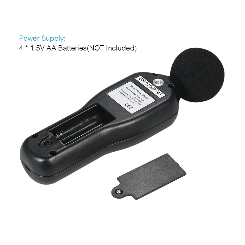 30-130Db Lcd Sound Level Decibel Meter Logger Tester Noise Measurement Time Display Auto Off Setup with Data Logging Function