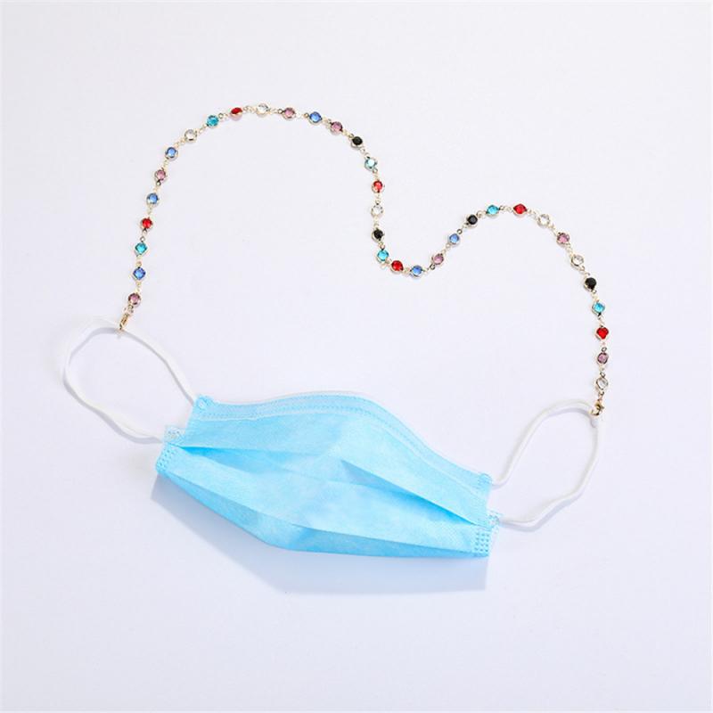 Cuerda colgante para mascarilla 2 en 1, collar de , cordón para máscara facial, soporte para gafas, extensión de cadena, cordón antideslizante con ganchos