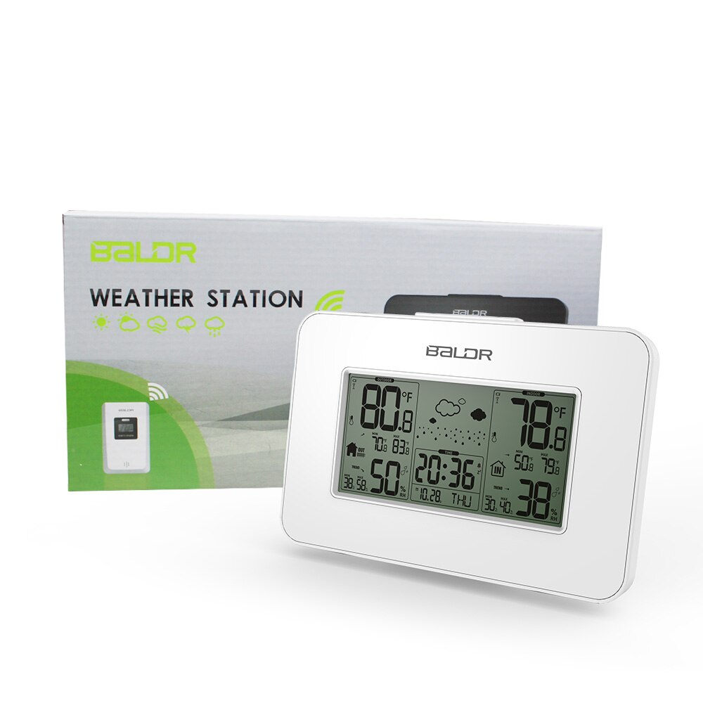 Baldr – capteur de température et humidité sans fil, affichage LCD, pour intérieur et extérieur, alarme, hygromètre numérique, thermomètre, Station météo