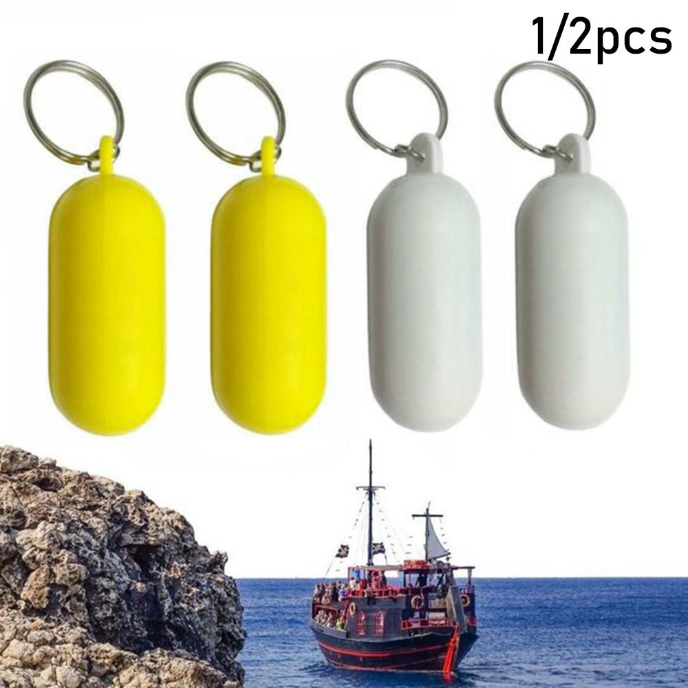 1/2pcs Kayak Floating Keyring Fender Buoyant Key Ring Marine Sailing Boat Float Canal Keychain Water Sports Accessories