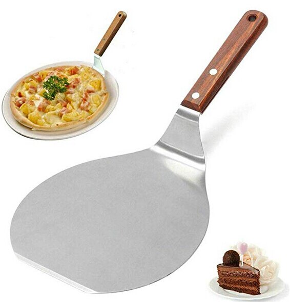 Stainless Steel Kitchen Tool Pizza Peel Baking Cheese Paddle Shovel Peels: Default Title