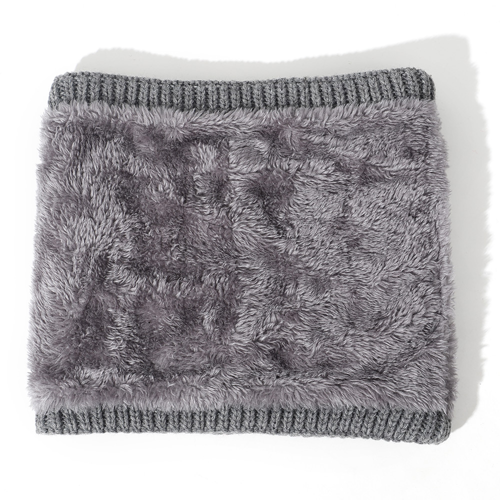 Vinterscarf för kvinnor twist ring scarf herr/kvinnor varm halsduk plus sammet tjock stickad haklappsbomull för att skydda halshaklappen