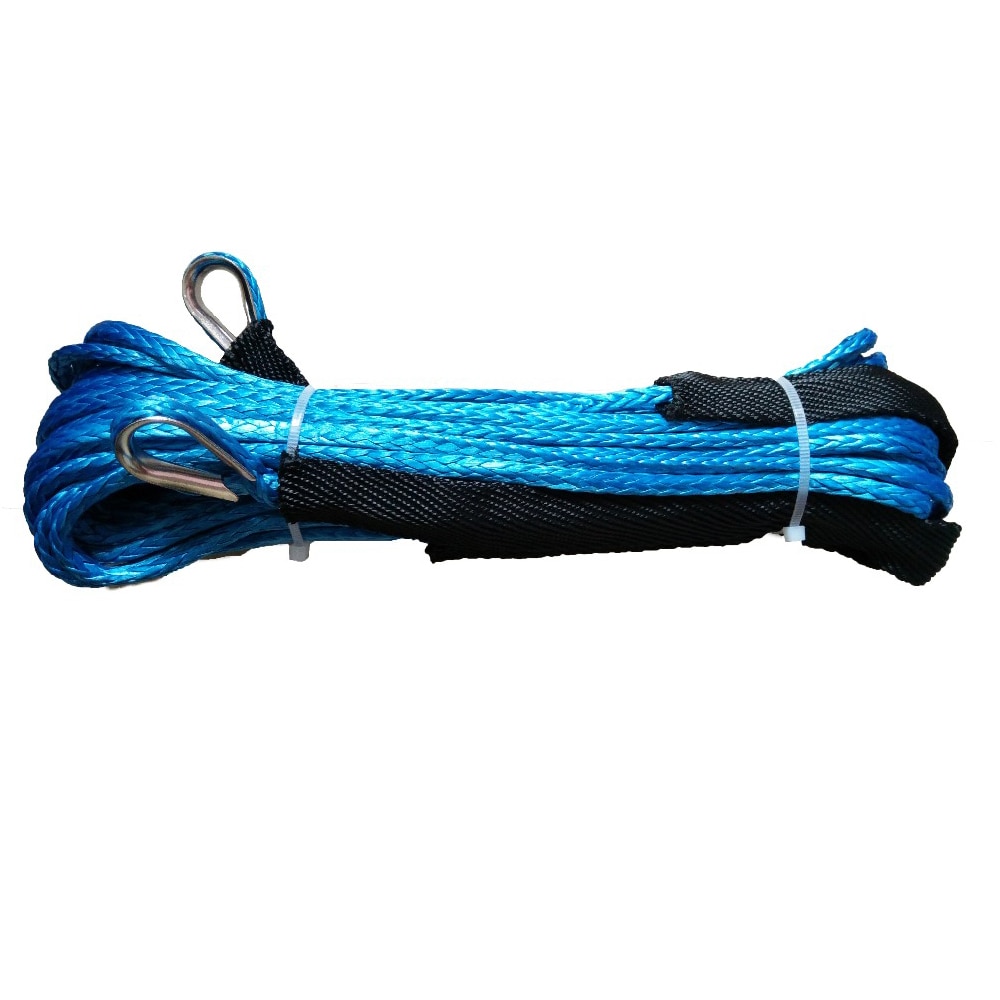 6mm * 30 m synthetische winde linien uhmwpe faser seil mit fingerhut beiden enden für atv utv Auto zubehör freies