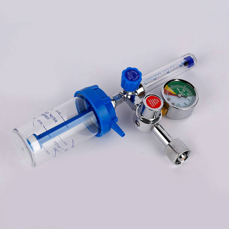 Oxygen Pressure Regulator G5/8" O2 Pressure Reducer Gauge Meter Flow Gauge Gas Regulator G5/8