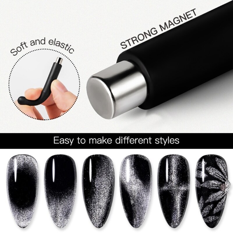 Ongle chat oeil aimant Spar oeil de chat vernis à ongles fantaisie cylindrique aimant puissant outil à ongles