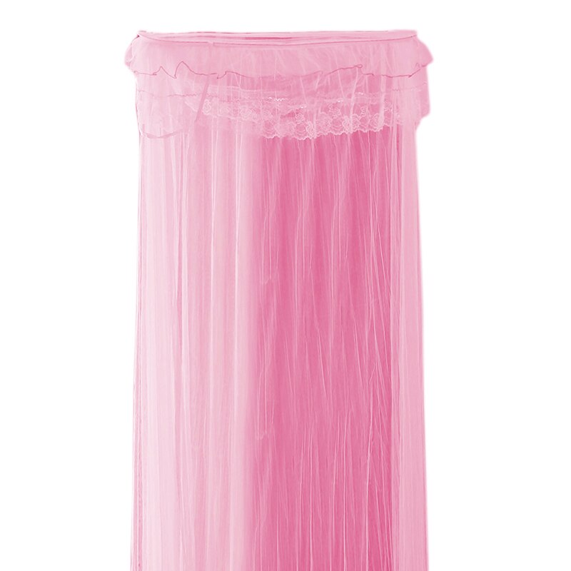 Princess Bed Nets Home Decal Round Lace Curtain Dome Princess Fairy Wonderland Bed Canopy Netting Mosquito Nets: Pink